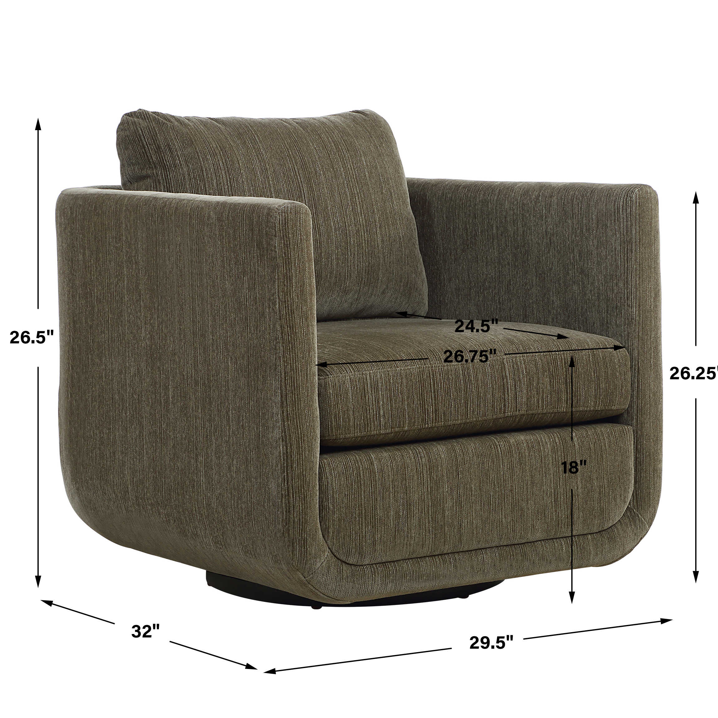 Abound Herb Swivel Chair large image 