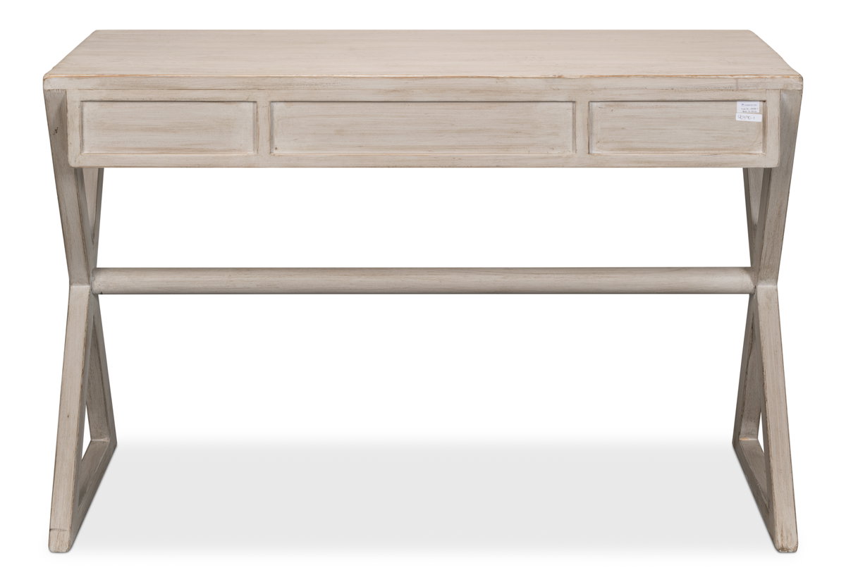 Kitchen Desk  Stone Grey, by Sarreid, 1'10" length x 4'3" width x 2'8" height View 3