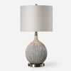 Hedera Textured Ivory Table Lamp thumbnail 0