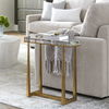 Midas Thick Crystal Accent Table, Furniture by Uttermost, 24" width x 24" height x 8.62" depth thumbnail 2