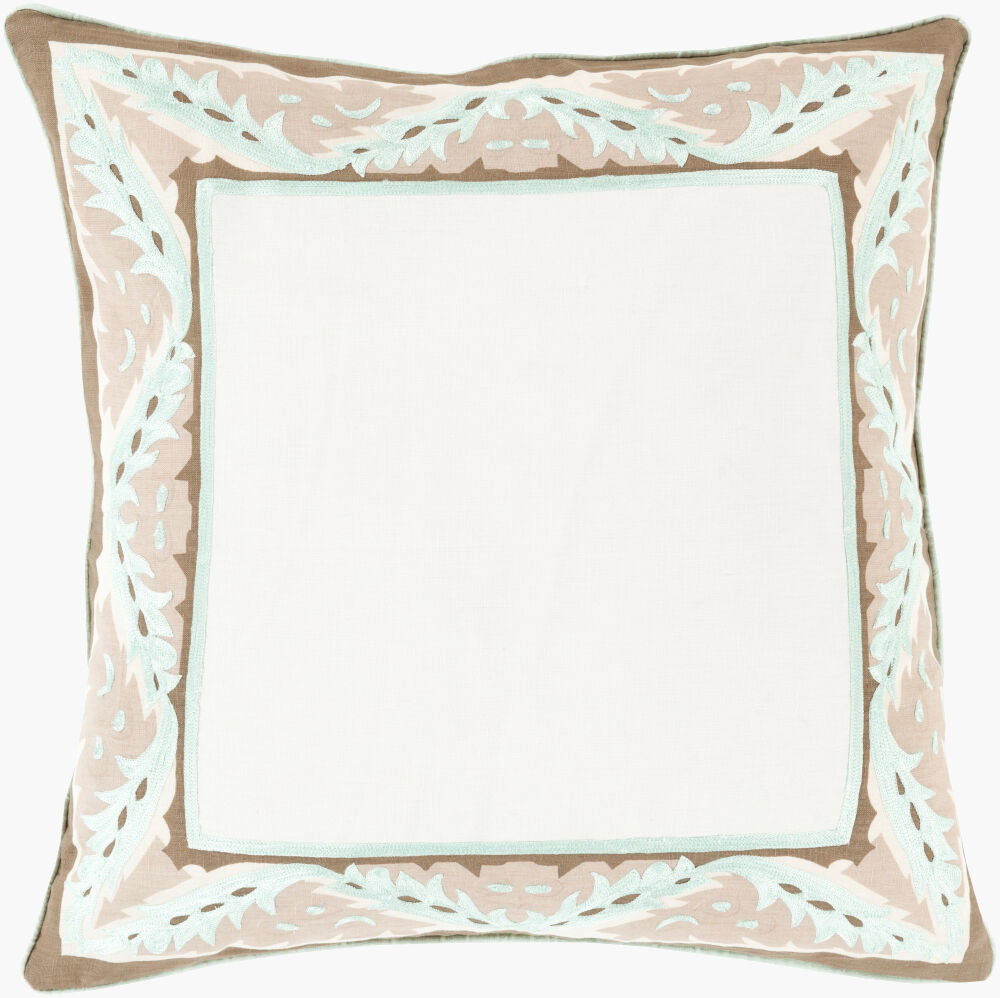 Eugene Accent Pillow Down, Decorative Pillow by Surya, 22" length x 22" width