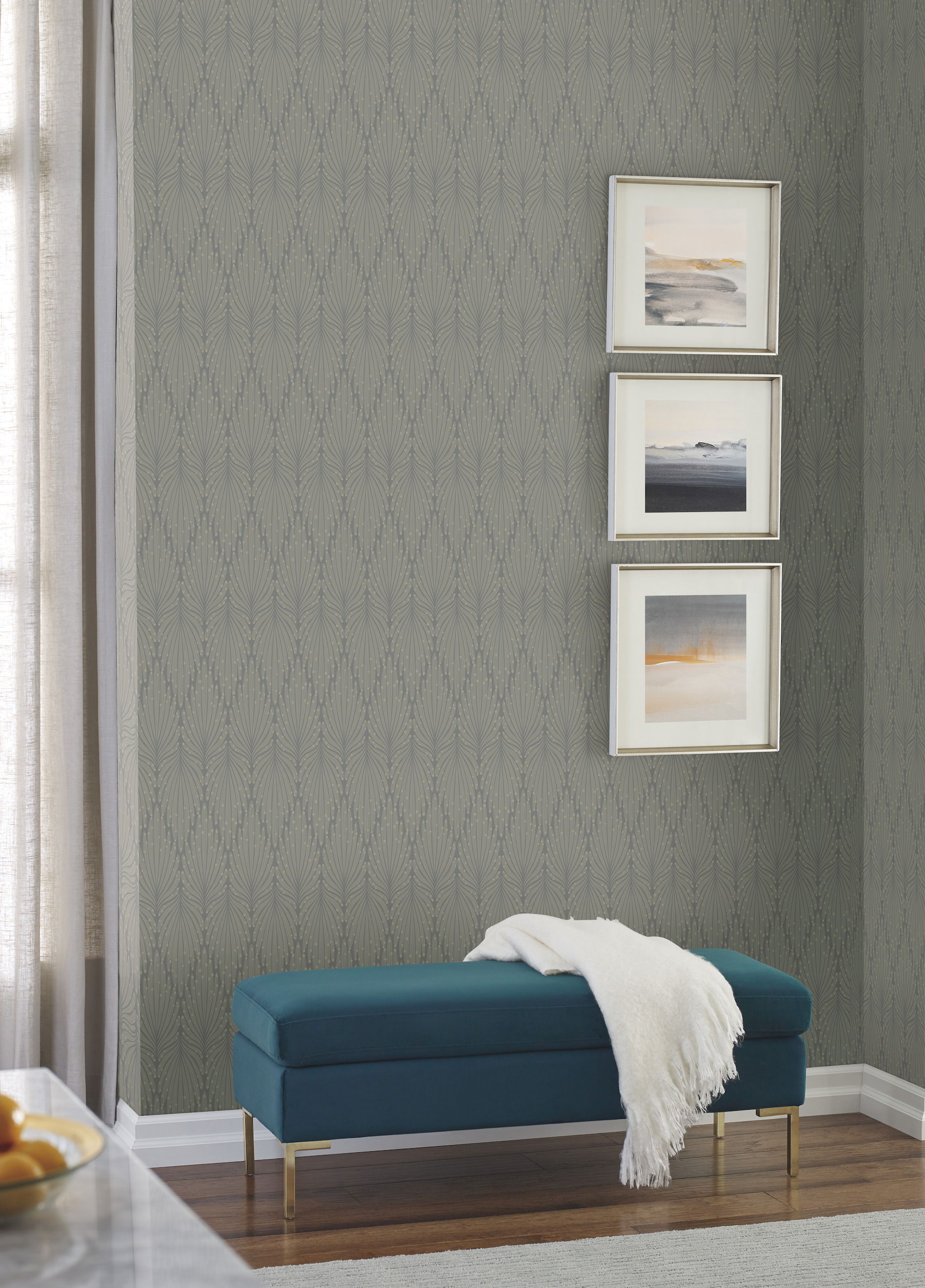 CafÃ© Society Dark Grey Wallpaper large image 