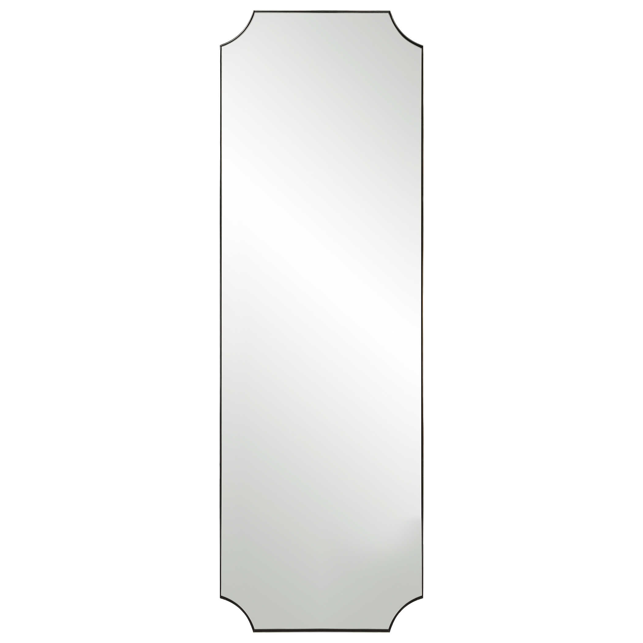 Lennox Nickel Tall Mirror, by Uttermost, 24" width x 72" height x 1.12" depth View 1