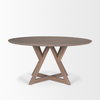 Jennings 60'L x 60'W Dining Table | Modern | Light Brown Wood | Seats 6, by Mercana, 60" length x 60" width x 29.5" height thumbnail 4