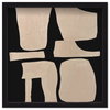 Puzzle of Forms (Beige Spackle), Art by Oliver Gal,  40x40 thumbnail 1