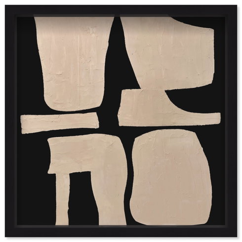 Puzzle of Forms (Beige Spackle)