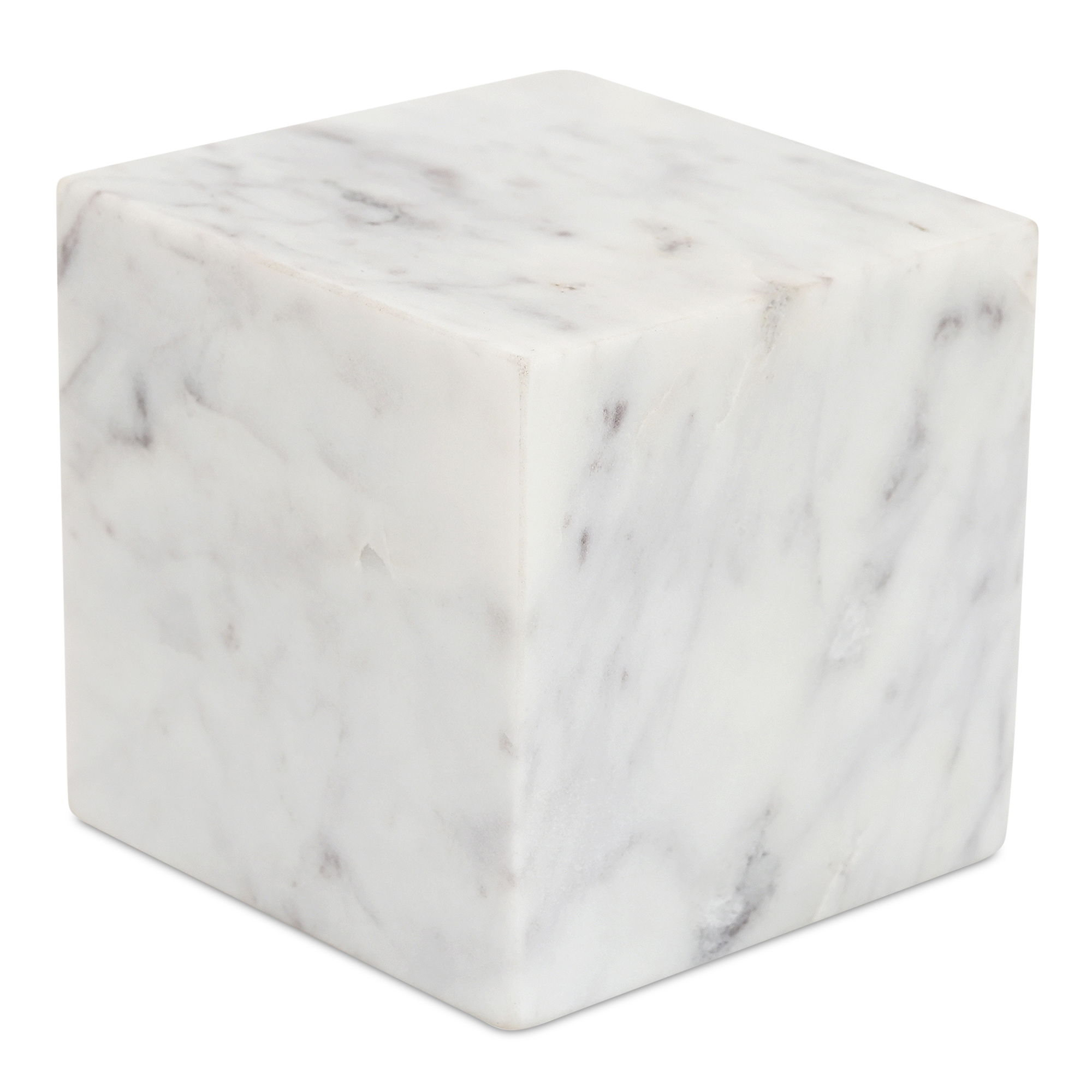 Cora Cube Tabletop Accent Banswara Purple White Marble large image 