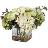 Cecily Hydrangea Bouquet, Artificial Plants & Flower by Uttermost, 15" width x 11" height x 13" depth thumbnail 3