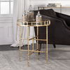 Tilly Bright Gold Accent Table, Furniture by Uttermost, 19.5" width x 25.75" height x 19.5" depth thumbnail 2