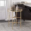 Tilly Bright Gold Accent Table, Side & End Table by Uttermost, 19.5" width x 25.75" height x 19.5" depth thumbnail 2