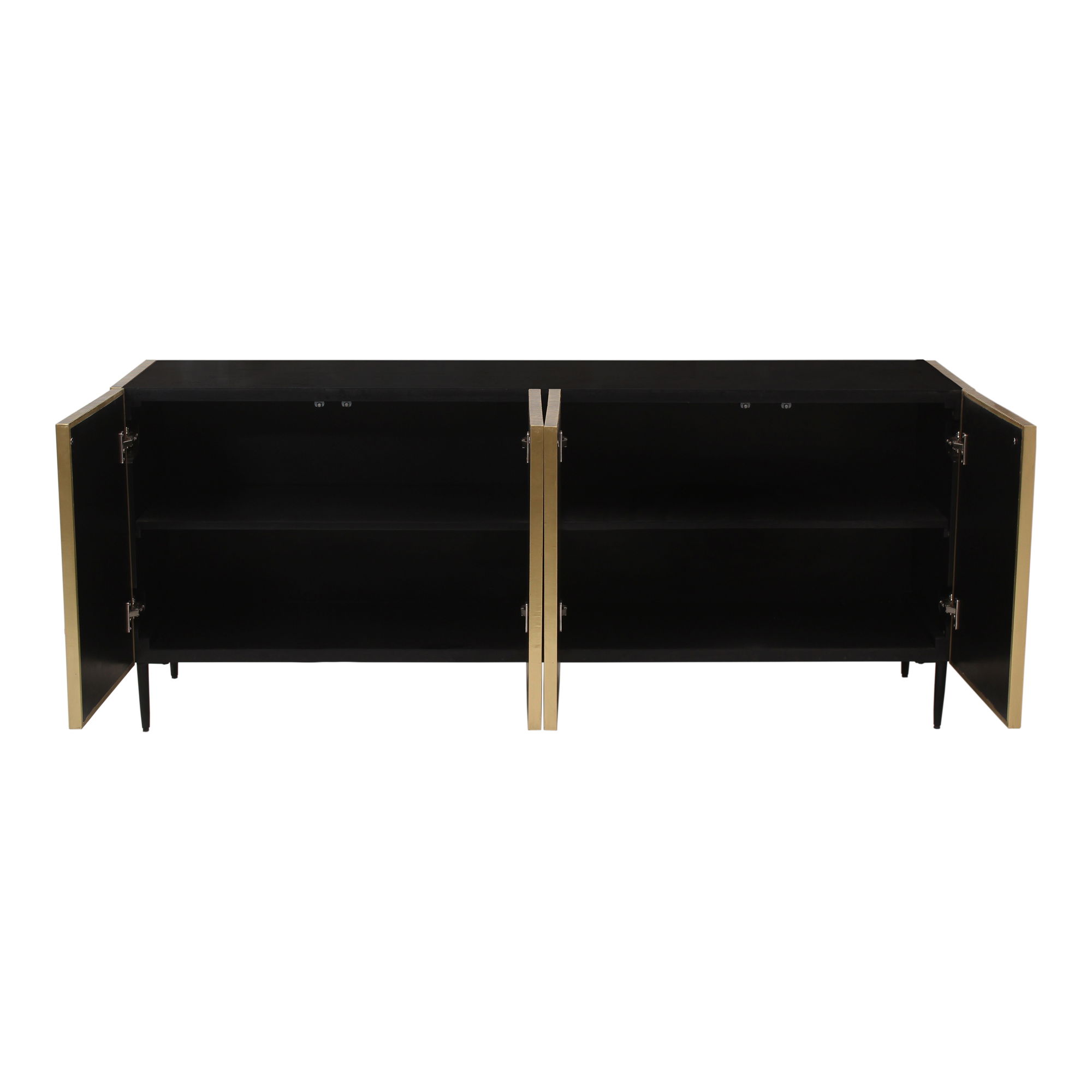 Brogan Sideboard Antique Brass, Cabinets & Sideboard by Moe's Home, 72" width x 30" height x 18" depth View 5