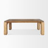 Sapphira Brown Wood Tapered Top Rectangular Dining Table thumbnail 3