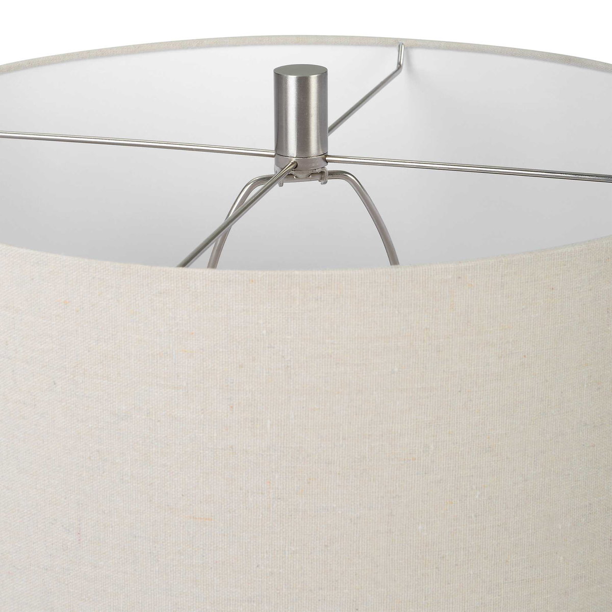 Cyclone Ivory Table Lamp, by Uttermost, 1'4" width x 2'0.75" height x 1'4" depth View 8