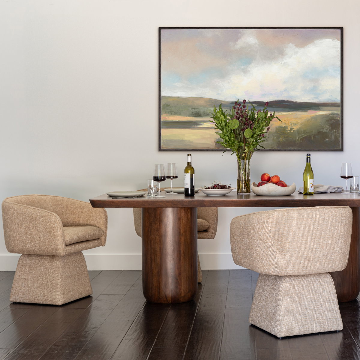 Jonie Swivel Chair Camel, Dining Chair by Dovetail, 25.25" width x 29.25" height x 23" depth View 8