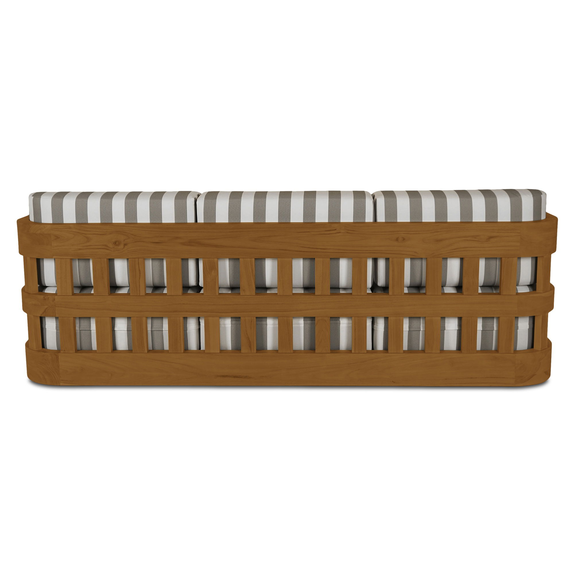 Adelaide Outdoor Sofa Brown Stripe, by Moe's Home, 7'6" width x 2'8" height x 2'10.09" depth View 5