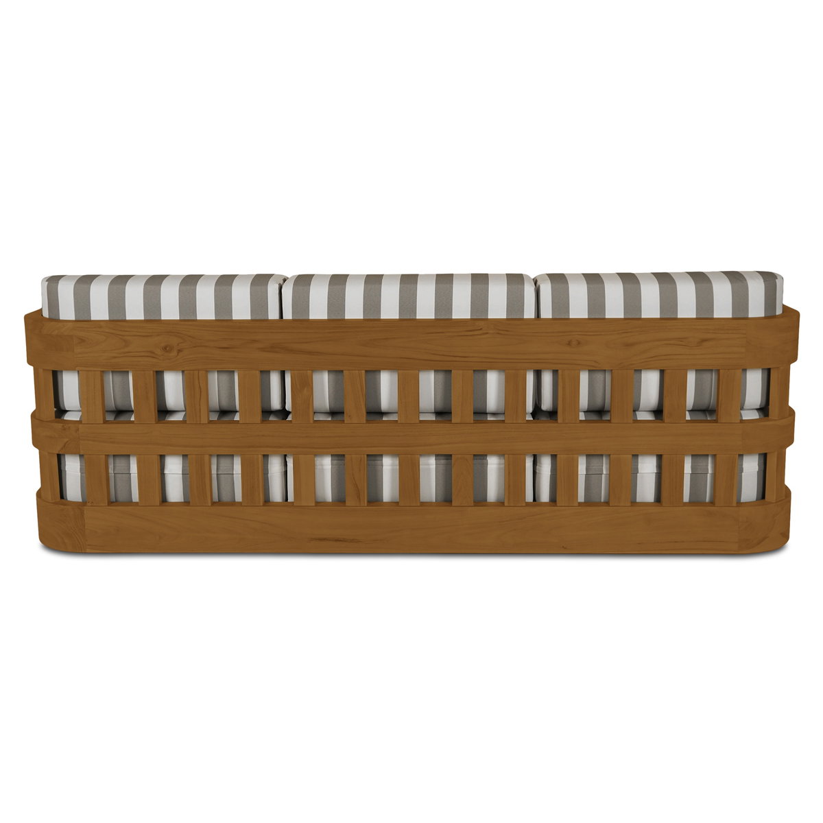 Adelaide Outdoor Sofa Brown Stripe, by Moe's Home, 7'6" width x 2'8" height x 2'10.09" depth View 5