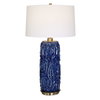 Zade Blue Table Lamp, by Uttermost, 1'6" width x 2'9" height x 1'6" depth thumbnail 1
