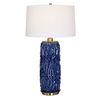 Zade Blue Table Lamp, by Uttermost, 18" width x 33" height x 18" depth thumbnail 1
