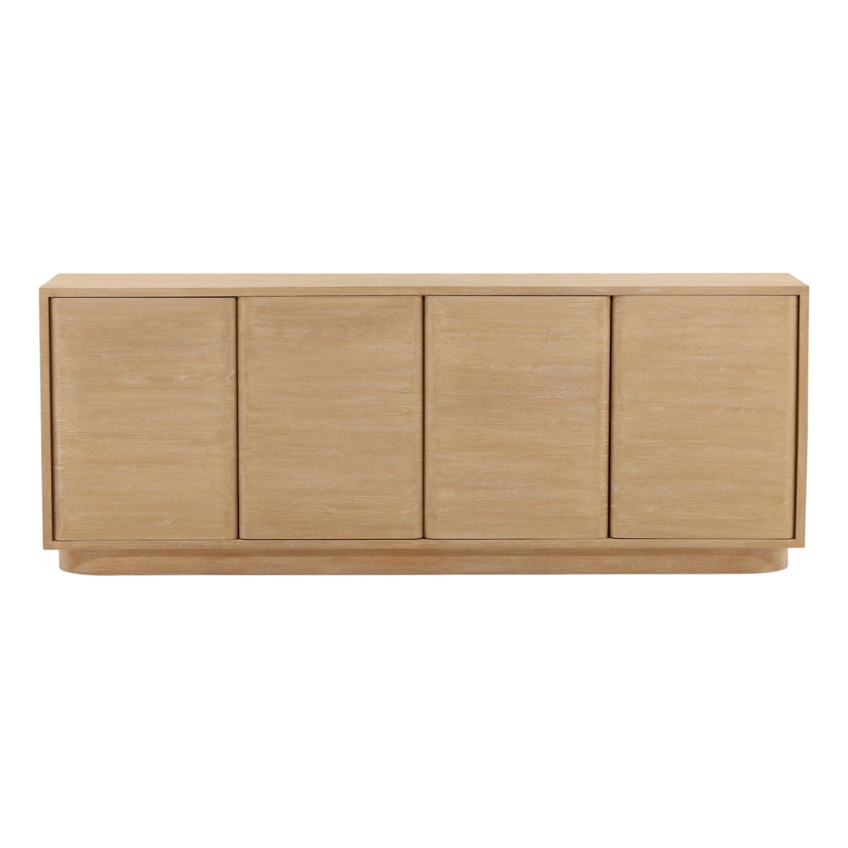 Zay Sideboard Light Natural, Sideboards & Buffet by Dovetail, 84" width x 32" height x 18" depth View 2