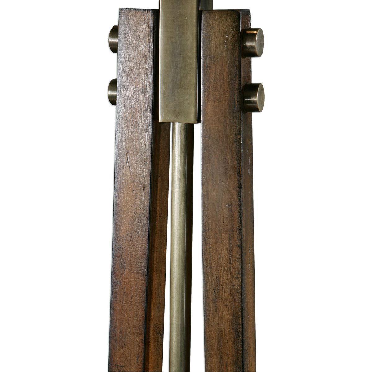Boydton Burnished Wood Floor Lamp, by Uttermost, 19" width x 66.5" height x 19" depth View 5