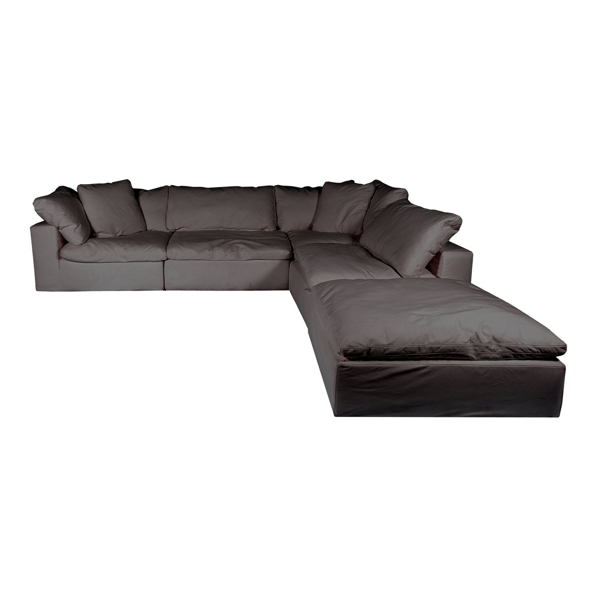 Clay Dream Modular Sectional Light Grey, Sectional Sofa by Moe's Home, 133.5" width x 32.5" height x 133.5" depth View 1