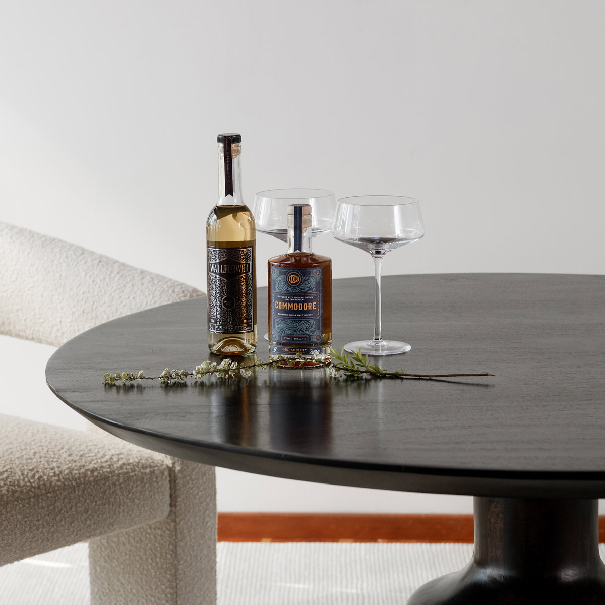 Myron Dining Table Dark Brown, by Moe's Home, 46" width x 30" height x 46" depth View 7