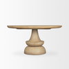Crossman 60' Round Pedestal Dining Table | Modern | Blonde Wood | Seats 6, by Mercana, 60" length x 60" width x 30" height thumbnail 6