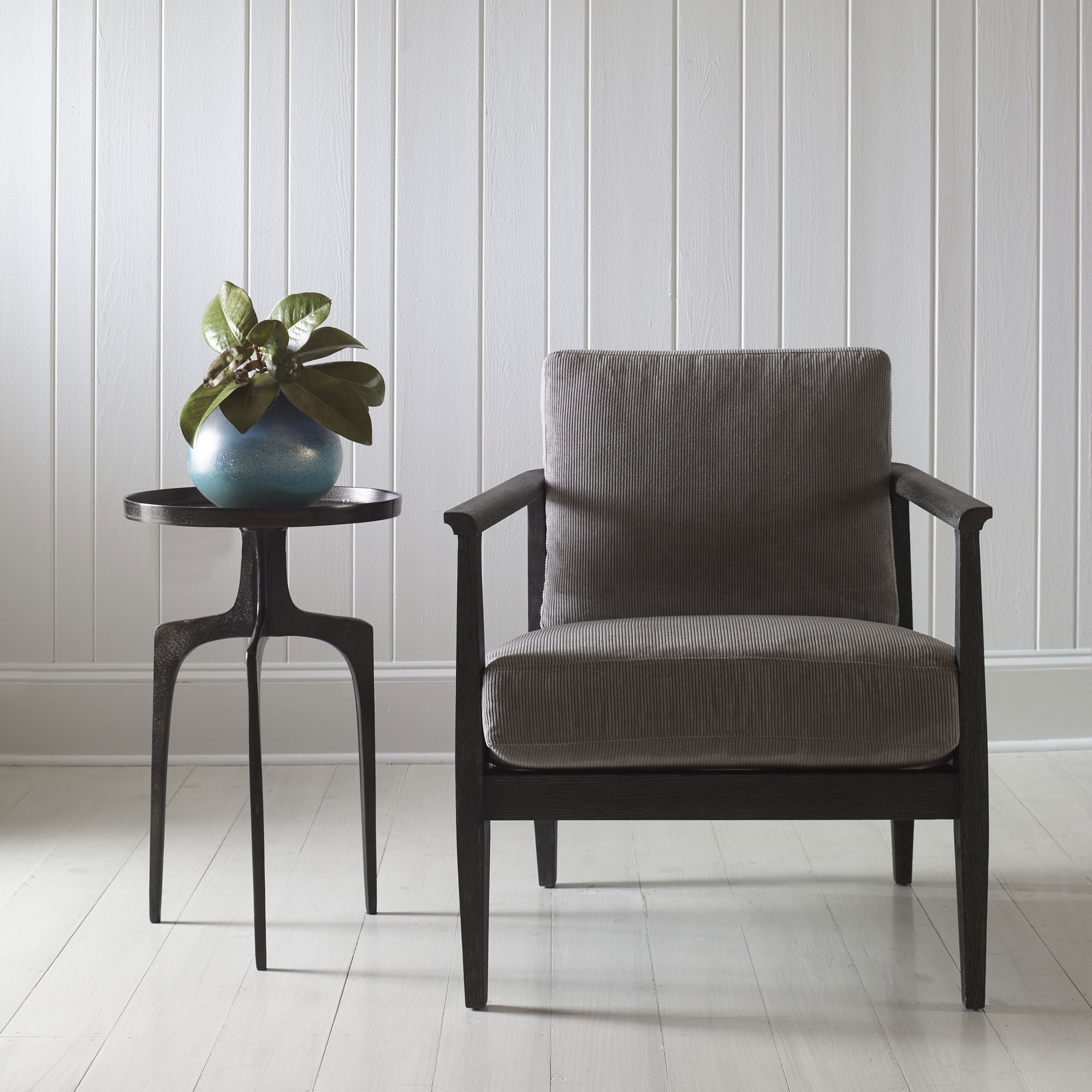 Kenna Bronze Accent Table, Furniture by Uttermost, 16" width x 25" height x 16" depth View 2