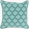 Morrocan Printed Lattice Accent Pillow, Decorative Pillow by Surya, 18" length x 18" width thumbnail