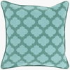 Morrocan Printed Lattice Accent Pillow Down, Decorative Pillow by Surya, 22" length x 22" width thumbnail