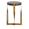 Drew Brass Accent Table, Furniture by Uttermost, 16.12" width x 24" height x 16.12" depth thumbnail 5