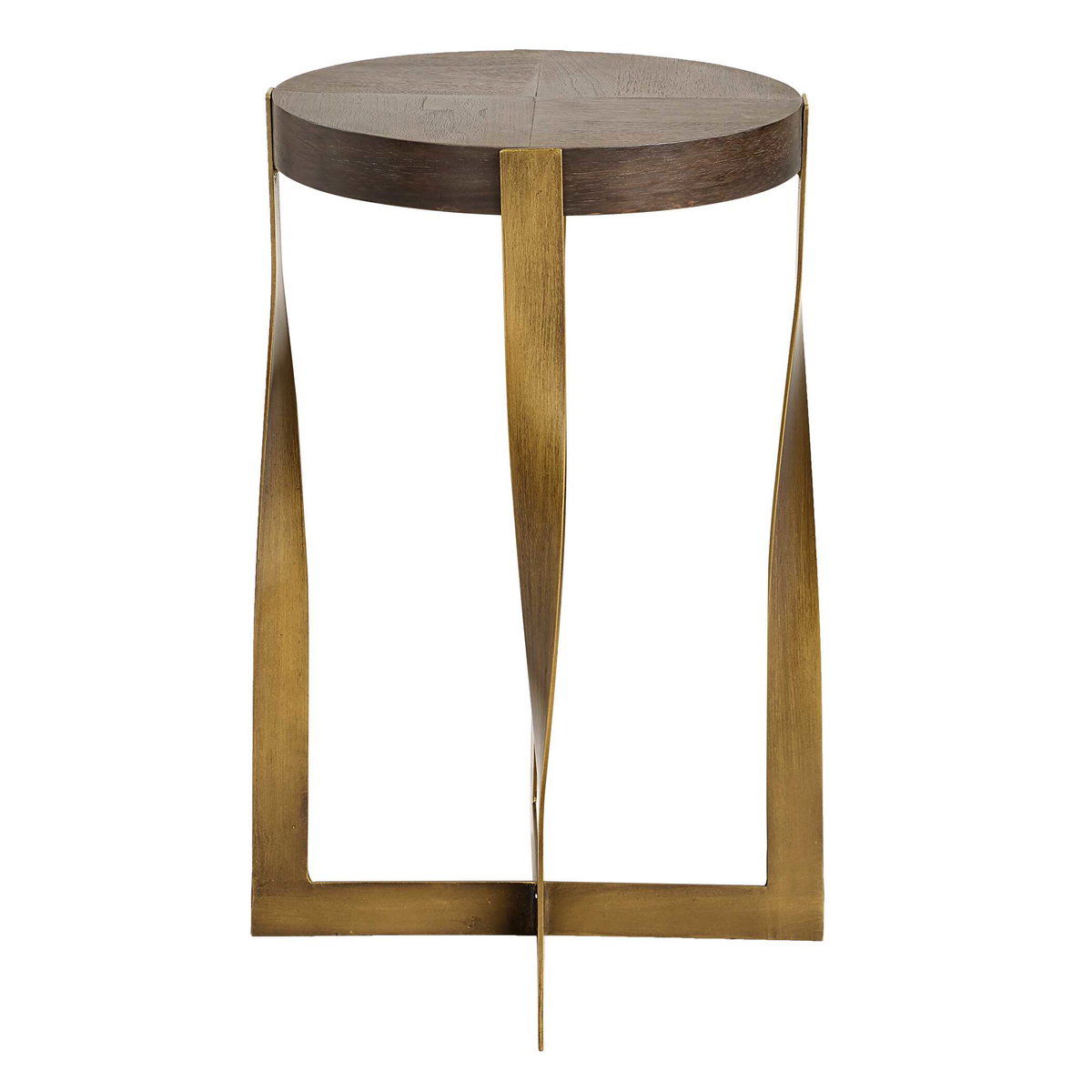 Drew Brass Accent Table, Side & End Table by Uttermost, 16.12" width x 24" height x 16.12" depth View 5