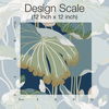 Lotus Pond Navy Metallic Wallpaper thumbnail 3
