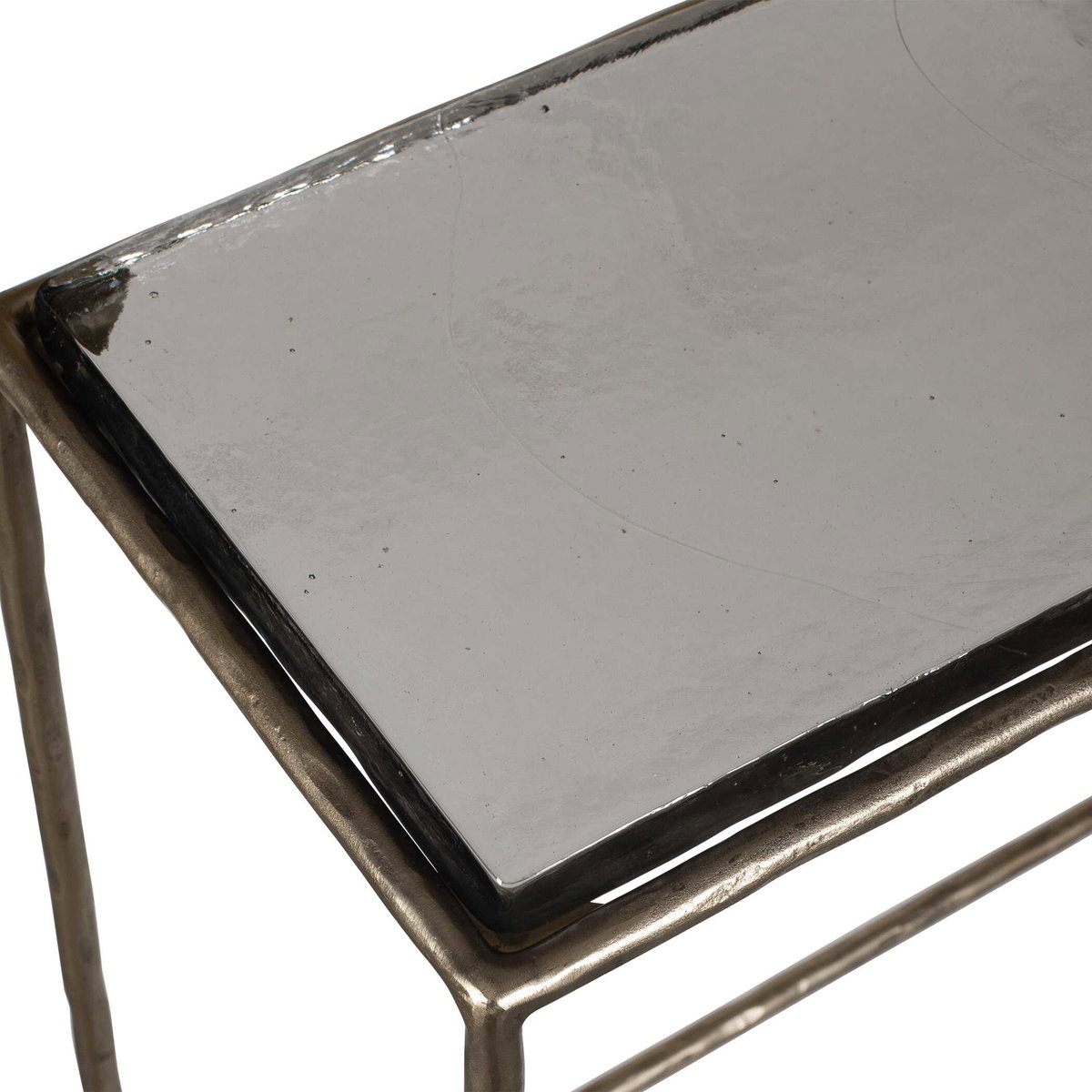 Ovard Minimalist Metal Console Table, Furniture by Uttermost, 43.25" width x 29.75" height x 11.6" depth View 5