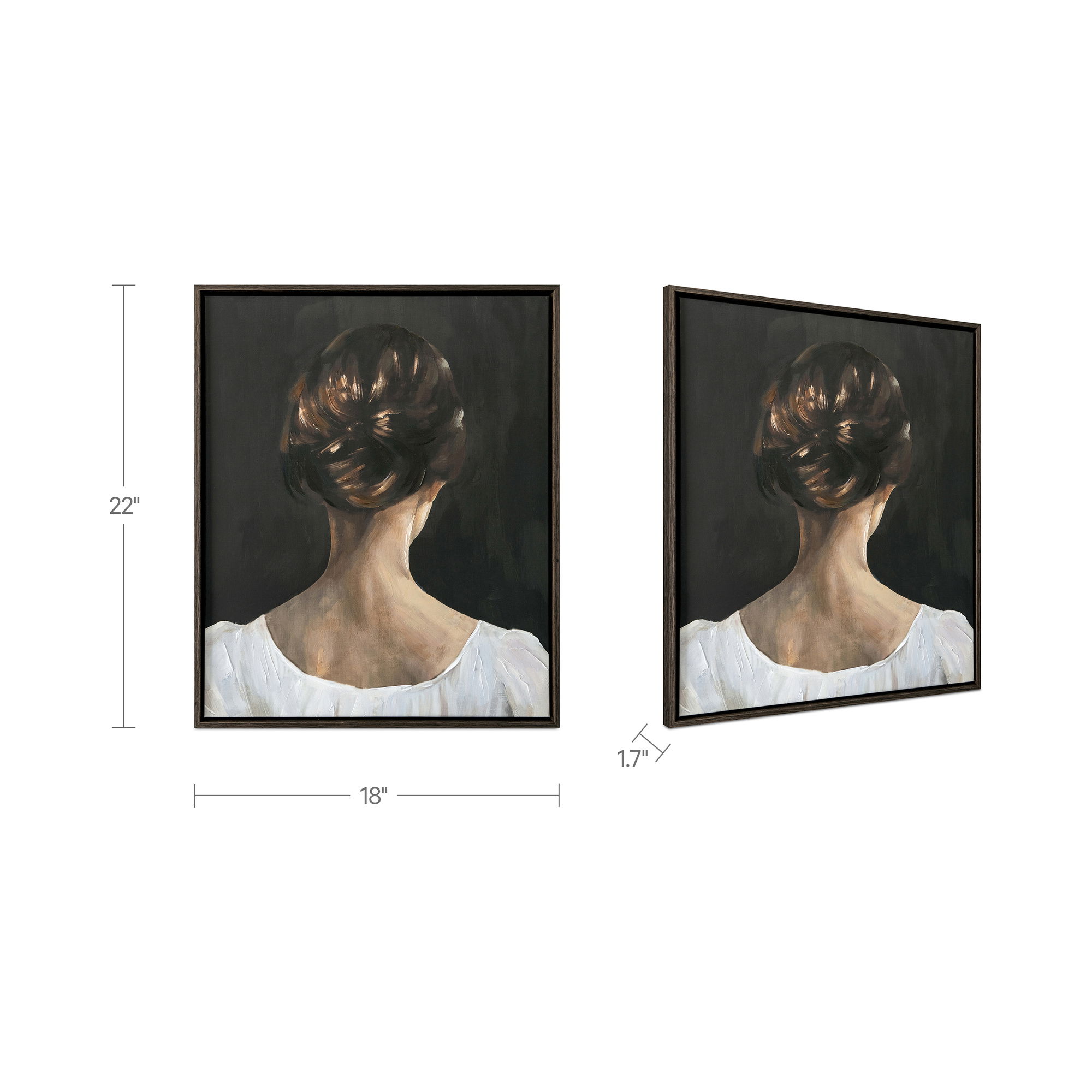 Intrepid Framed Painting, by Moe's Home, 18" width x 22" height x 1.75" depth View 7