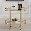 Isabelle Gold Bar Cart, by Uttermost, 2'9.5" width x 2'8" height x 1'5.75" depth thumbnail 2