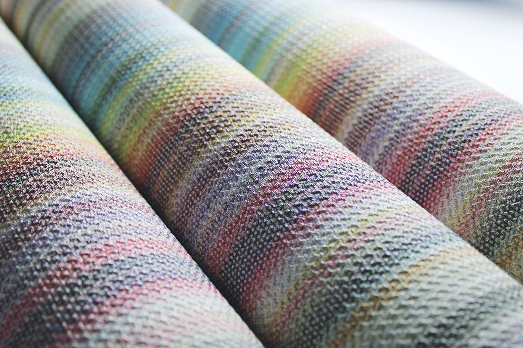 Striped Sunset Glitter Blue Wallpaper large image 