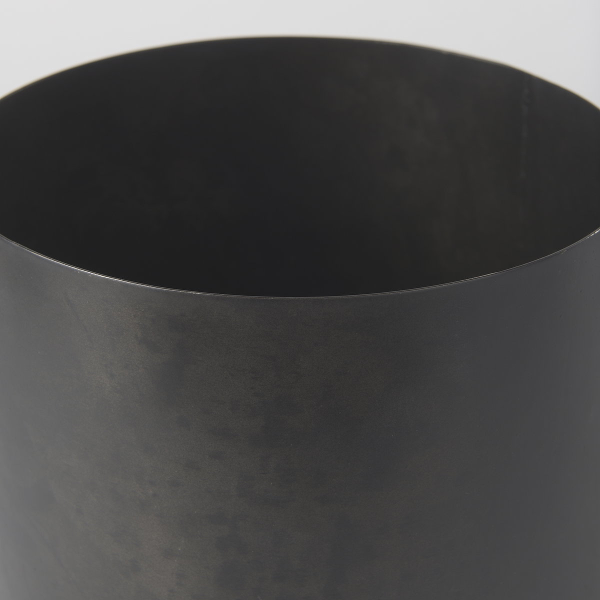Juno 8.5H Large Black Iron Vase, by Mercana, 11" length x 8" width x 8.5" height View 7