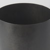 Juno 8.5H Large Black Iron Vase, by Mercana, 11" length x 8" width x 8.5" height thumbnail 7