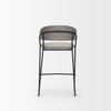 Carolyn Low Back 25.9in Seat Counter Stool | Gray Fabric, Counter & Bar Stool by Mercana, 19.3" length x 20.4" width x 35.75" height thumbnail 6