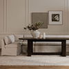 Fable Slipcover Dining Banquette L-shape Beige 139.5in thumbnail 9