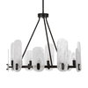 Ellipse 10 Light Dark Bronze Chandelier, by Uttermost, 28" width x 22.5" height x 28" diameter x 28" depth thumbnail 6