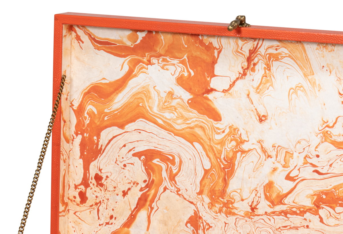 Cosmos Nesting Boxes S/3 Orangeade, by Sarreid, 1'4" length x 2' width x 8" height View 7