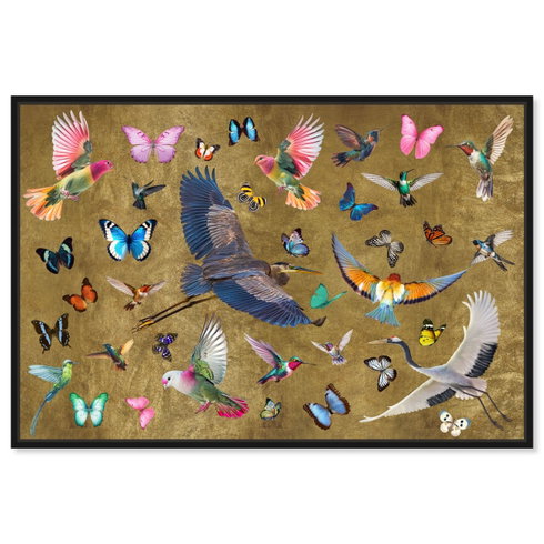 Exotic Singapore Birds (Gold Leaf)