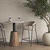 Carolyn Open Back 25.9in Seat Counter Stool | Oatmeal, Counter & Bar Stool by Mercana, 19.29" length x 20.4" width x 35.8" height thumbnail 2
