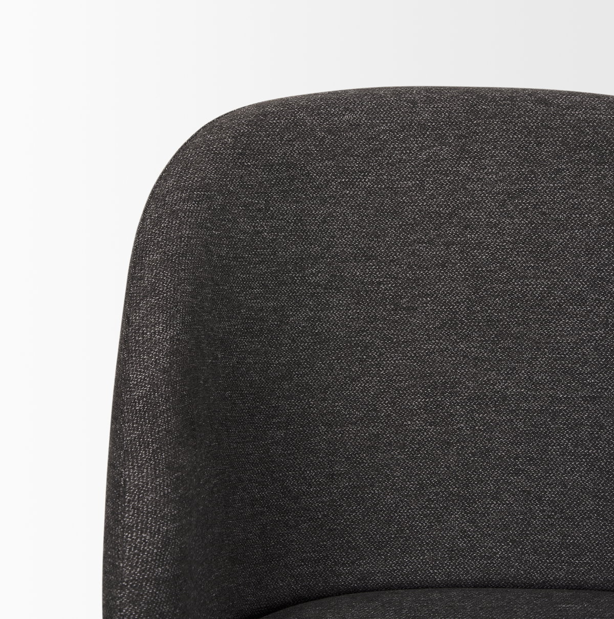 Shannon Contoured Back Dining Side Chair | Gray Fabric with Metal, Dining Chair by Mercana, 22.5" length x 22.75" width x 31.5" height View 12