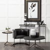 Omega II Medium Black Metal Stacked Ring Table Candle Holder thumbnail 1