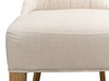 Sophie Side Chair, White Linen, Dining Chair by Sarreid, 20" length x 17" width x 38" height thumbnail 4