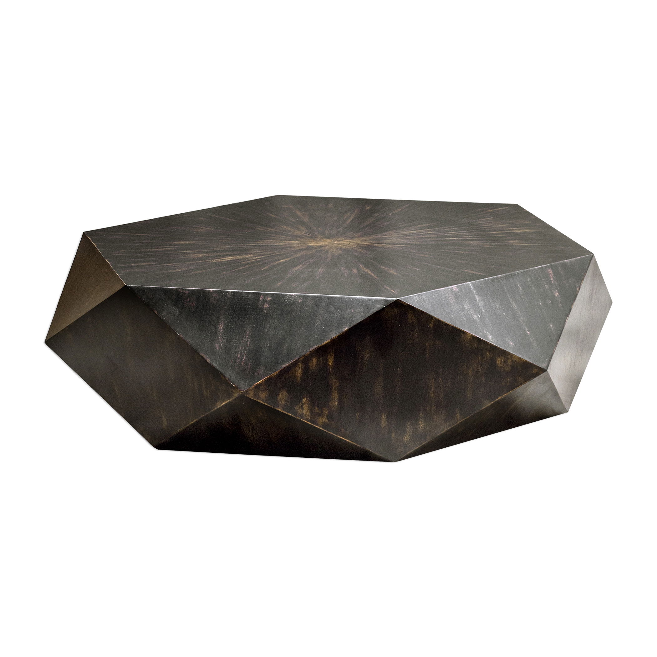 Volker Worn Black Coffee Table large image 