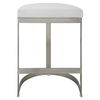 Ivanna Backless Silver Counter Stool thumbnail 4